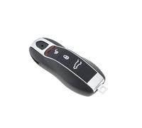 LT Easiyl Funda para Llave Remota de 3 Botones Carcasa para Mando A Distancia de Coche Compatible con Porsche 911 Compatible con Panamera Compatible con Macan Compatible con Boxster 81x33mm Negro