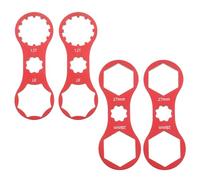 LT Easiyl Herramienta de reparación de horquilla delantera de bicicleta, 4 llaves de tapa de horquilla delantera de doble cabeza, adecuadas para bicicletas de montaña XCR/XCM/XCT/RST, tapa delantera,