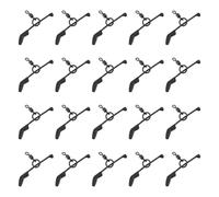 LT Easiyl Juego de 20 Pateadores D-Rig para Pesca de Carpas en Agua Dulce Y en Aguas Bravas 1,5 X 19 X 31mm