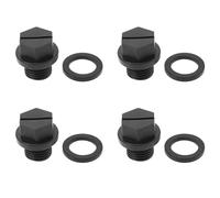 LT Easiyl - Juego de 4 tapones de drenaje para bomba de piscina con juntas compatibles con Hayward SPX1700FG compatible con Hayward SuperPump SP2600X 19,7 x 18,7 mm, color negro