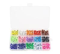 LT Easiyl Juego de cuentas de mal de ojo, 8 mm, 15 colores, 450 piezas