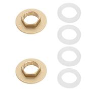 LT Easiyl Kit de instalación de tuercas de grifo de 1/2 pulgada con juntas, tuercas de bloqueo de fijación de grifo para jardines al aire libre, lavadoras, aire acondicionado, 2 juegos