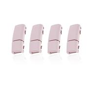 LT Easiyl No Tie Cordones Hebilla Sin Atar Magnético Perezoso Zapatilla Cierre Rápido Adecuado para Zapatos Casuales Zapatillas Botas Lona, 2 pares de hebillas (rosa), 7.3mm