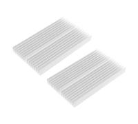 LT Easiyl Paquete de 2 disipadores de calor de aluminio de 100 mm x 60 mm x 10 mm para disipador de calor de radiador, aletas para computadora de alimentación IC, dispositivo eléctrico