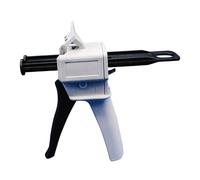 LTADX Pistola de pegamento sellador epoxi AB de dos componentes, 50ml, aplicador 1:1 2:1, adhesivo de pegamento, dispensador de pistola de calafateo Manual mezclado (Color : Ratio 50ml 4-1, Size : 5
