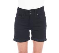 LTB Becky X - Pantalones cortos de mezclilla para mujer, pantalones cortos de mezclilla básicos, elásticos, algodón, azul, negro, XS, S, M, L, XL, Black to Black Wash (4796)., S