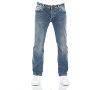 LTB Pantalones Vaqueros para Hombre, Pantalones Vaqueros básicos, de algodón Vaquero, elásticos, Cintura Profunda, Maul Wash (53359), 28W x 34L
