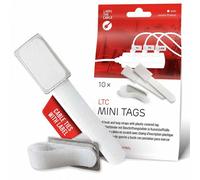 LTC Mini Tags | Etiquetas para cables, blancas, 10 piezas (LTC 2520) Nuevo