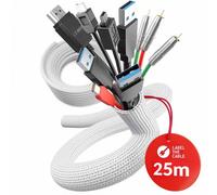 LTC PRO Cable Tube 25 | Funda para cables, blanca, 25 metros, diámetro 25 mm (PRO 5120) Nuevo