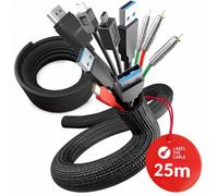 LTC PRO Cable Tube 25 | Kabelschlauch, schwarz, 25 Meter, 25mm Durchmesser (PRO 5110) Nuevo