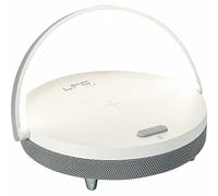 LTC - SMOOTH-LIGHT - Altavoz Bluetooth luminoso de 5W con función de cargador por inducción y manos libres - Blanco y gris