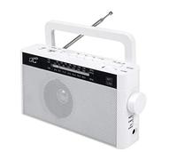 LTC - SONA - Radio portátil con Bluetooth, USB y lector de tarjetas microSD - Con asa - Funciona con red o batería - AM FM SW - Para el hogar, la construcción - Compatible con smartphone - Portátil -