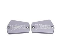 LTCZGRCI Cubierta Líquido Frenos para V-MAX 1200 1985-2007 VMAX Piezas Motocicletas CNC Delantero Cilindro Maestro Freno Tapa del Depósito Líquido Tapón Protector Aceite