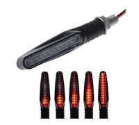 LTCZGRCI Luces Intermitentes 1 unidad de luz indicadora Universal señales giro para motocicleta 12V, intermitente agua corriente