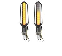 LTCZGRCI Luces Intermitentes Indicadores direccionales universales para motocicleta, señales de giro, luz señal parada, luces intermitentes freno trasero, lámpara DRL