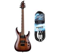 LTD H-200FM - Guitarra eléctrica Dark Sunburst + Keepdrum Mono Jack Cable