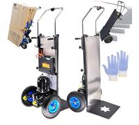 LTdlhFk Carretilla Eléctrica De Mano - Subir Y Bajar Escaleras, Carro Eléctrico para Subir Escaleras, Capacidad De Carga (400kg), Batería Extraíble (48v/36ah), Motor Sin Escobillas De 1200w