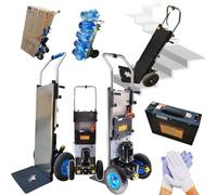 LTdlhFk Carretilla Eléctrica para Subir Escaleras (Capacidad De Carga De 400 Kg), Carretilla De Mano (Motor Sin Escobillas) Y Batería Extraíble De 48 V/36 Ah, para Subir Y Bajar Escaleras