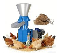 LTdlhFk Máquina De Pellets para Piensos, 2,5 Mm 3 Mm 4 Mm 6 Mm 8 Mm, Peletizadora De Matriz Circular con Doble Rodillo,Producción Máxima 80-100 Kg/H, para Pollos, Patos, Gansos Y Conejos 6mm