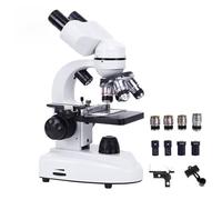 LTdlhFk Microscopio Compuesto Binocular De Laboratorio 12000x/18000x/30000x, Microscopio Biológico HD Profesional para Estudiantes Adultos, para Laboratorio, Investigación Científica,12000X