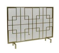 LTdlhFk Pantalla De Chimenea De Hierro Forjado De Estilo Europeo, Pantalla De Tapa De Chimenea De La Cuadrícula De Inicio, Pantalla De Puerta De Chimenea,Gold