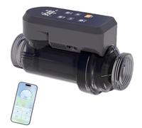 LTdlhFk Sis-Tema De Cloración Agua Salada para Piscinas,Control Remoto por Aplicación,Panel Digital Inteligente Y Tecnología Autolimpieza con Placa De Titanio,40g/h(30K~50K)-WithApp