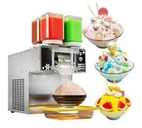 LTdlhFk Trituradora De Hielo Eléctrica Automática, Máquina para Hacer Conos De Nieve, Máquina para Hacer Copos De Nieve, Máquina para Hacer Hielo Flexible De 4 Cubos,120KG/24H-750W