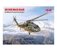 Maqueta Helicóptero Uh-60a Negro Hawk US Military Transporte Helicóptero ICM 48