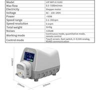 LTEJUMQ Bomba Peristáltica de Dispensación con Pantalla Táctil Inteligente para Experimentos, Industria Química, Llenado, Pruebas, Bomba Peristáltica Bomba Dosificadora de líquido de Alto Flujo