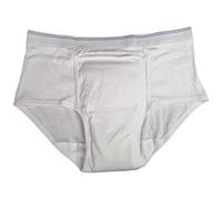 LTEJUMQ Braguitas A Prueba de Fugas, Calzoncillos para Incontinencia Urinaria, Incontinencia Ropa Interior para Hombres Pañal Incontinencia Calzoncillos, Absorción de Agua 150-200 ml, Blanca