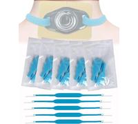 LTEJUMQ Collar De Traqueotomía, Lazos Desechables para Laringectomía, Dispositivo de Fijación de Catéter Banda, Dispositivo de Catéter Correa de Retención, de un Solo Uso, 6 Pieza