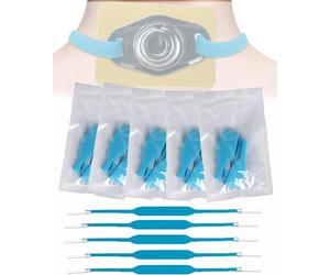 LTEJUMQ Collar De Traqueotomía, Lazos Desechables para Laringectomía, Dispositivo de Fijación de Catéter Banda, Dispositivo de Catéter Correa de Retención, de un Solo Uso, 6 Pieza