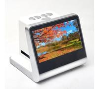LTEJUMQ Escáner de Diapositivas con Pantalla LCD de 5", Memoria Incorporada de 16 GB, Escaner portatil, Convierte Diapositivas de Película De 35 Mm, 126, 110 a Fotos JPEG