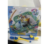 LTFIOON Juego de Agua con Circuito Acuático, 57 Piezas Mesa de Agua para Niños con Barcos - con Caña de Pescar Magnética y Figuras de Animales para Diversión en el Agua a Partir de 3 Años