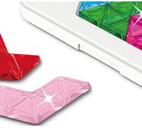 LTFIOON Juego de táctica geométrica, rompecabezas IQ, desafíos progresivos y 2 formas (estrella/hexágono), piedras brillantes de colores como gelatina, portátil con tapa y cuaderno de soluciones, para