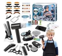 LTFIOON Kit Peluqueria Niño, Set de Peluquería, Juego de Peluquería para Niños con Secador de Pelo Afeitadora Accesorios, Moda Salón Kit Peluqueria, Regalo de Cumpleaños para Niños 3 4 5 6 7 8 Años