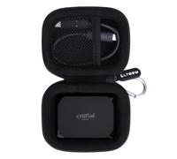 LTGEM - Carcasa externa de estado sólido compatible con unidad externa de estado sólido Crucial X10, color negro (solo funda)