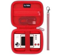 LTGEM - Funda compatible con Nintendo Game & Watch: Super Mario Bros/The Legend of Zelda, oro rosa + rojo (solo funda)