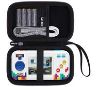 LTGEM - Funda rígida de viaje compatible con My Arcade Atari Pocket Player Pro, sistema de videojuegos portátil, funda protectora de mano, color negro