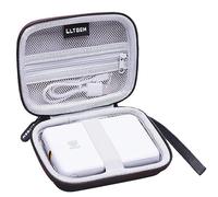 ltgem para piñón para HP Impresora fotográfica portátil a prueba de golpes caso duro de EVA viajar llevar bolsa de almacenamiento - con cremallera bolsillo para papel de impresión y cables