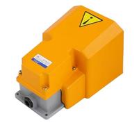 LTH-1/6 interruptor de pie carcasa de aluminio piezas de máquina herramienta Pedal de reinicio de energía eléctrica de punto plateado 1 Uds