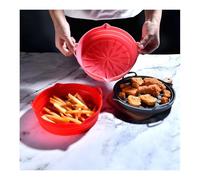 LTHERMELK Moldes de Silicona para Airfryer - Juego de 3 Moldes Plegables Antiadherentes - Compatible con Ninja Foodi, Philips, Cosori, Taurus - Aptos para Lavavajillas