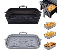 LTHERMELK Moldes Silicona Air Fryer: 2 Piezas De Accesorios Moldes Para Airfryer Silicona Para La Freidora Ninja Freidora De Aire. Se Pueden Utilizar Para Asar, FreíR Pollo Y Patatas Fritas.