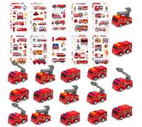 LTHOENG Bomberos para cumpleaños infantiles, regalo de fiesta de bomberos, regalos para niños, coche de bomberos, Halloween, calendario de Adviento, decoración de cumpleaños.