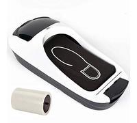 LTLJX Dispensador Automático de Fundas para Zapatos con 1 Rollo de Film para Zapatos, Puede Usarse 500 Veces, para Médicos, Hogar, Tienda y Oficina,Blanco