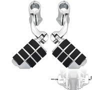 LTMOTO - Estacas de 3,2 cm, inclinadas y ajustables para moto Harley Davidson Touring Road King Road Glide Street Glide Electra Glide Softail Sportster con barra de 3,2 cm, cromado