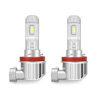 LTONXEN Bombillas H11 H8 H9 LED, 6500K Blanca, 1:1 Halógenos Diseño, Reemplazo Kit para 12V 24V Coche Antiniebla y Faro. (2 Lampara)