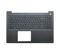 LTPRPTS Recambio parte superior de la caja del ordenador portátil reposamanos no retroiluminado parte del conjunto del teclado para Dell Inspiron 15 3000 3583 P4MKJ negro