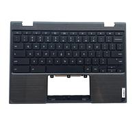 LTPRPTS Repuesto para Lenovo 100e Chromebook 2ª generación 81MA portátil parte superior del teclado reposamuñecas parte 5CB0T79741 negro