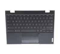 LTPRPTS Repuesto para Lenovo 100e Chromebook de 2ª generación 81MA portátil parte superior del teclado reposamuñecas panel táctil parte 5CB0T79741 negro